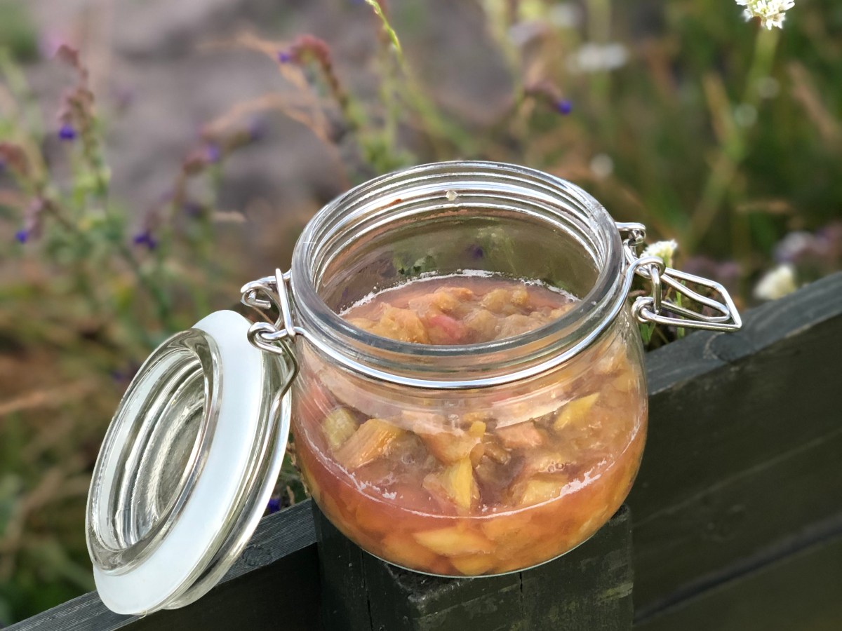 Rabarbrakompott med vanilje